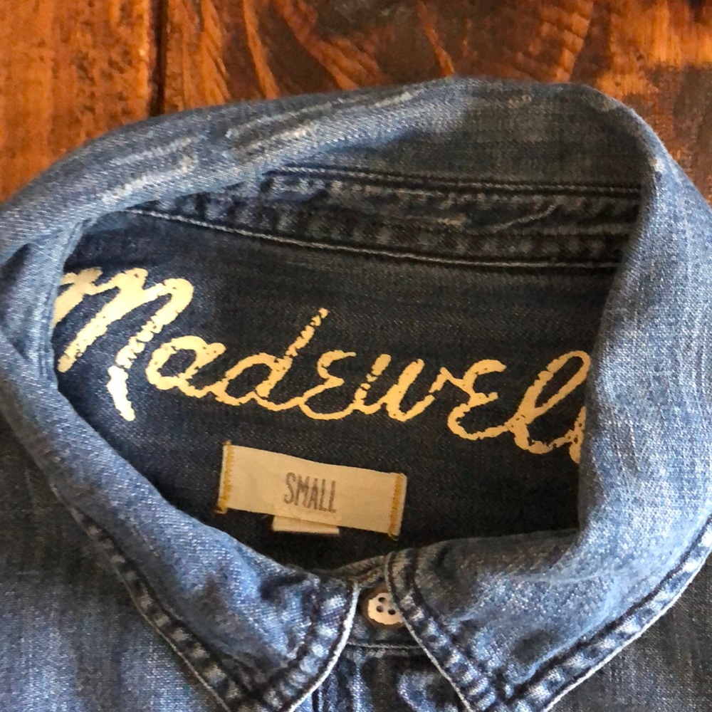 Denim Button Down Blouse- Madewell - image 2